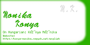 monika konya business card